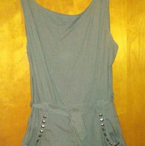 Rhinestone Shorts Romper